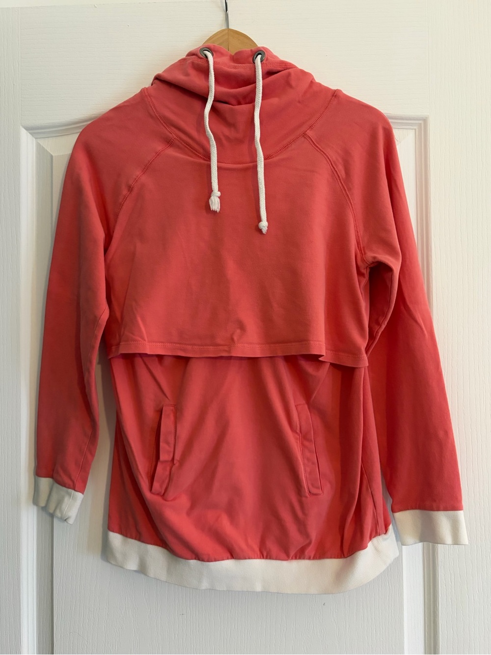 Pink Maternity Hoodie